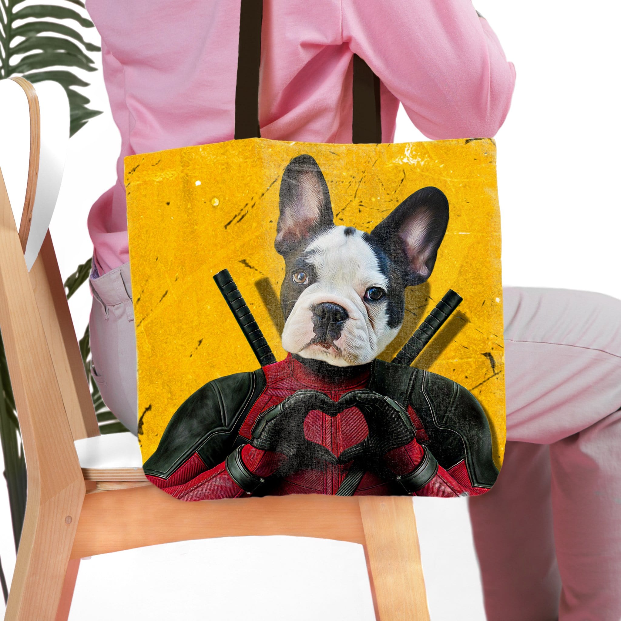 &#39;Deadpaw&#39; Personalized Tote Bag