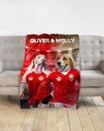 'Denmark Doggos' Personalized 2 Pet Blanket