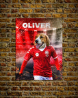 'Denmark Doggos Soccer' Personalized Pet Poster