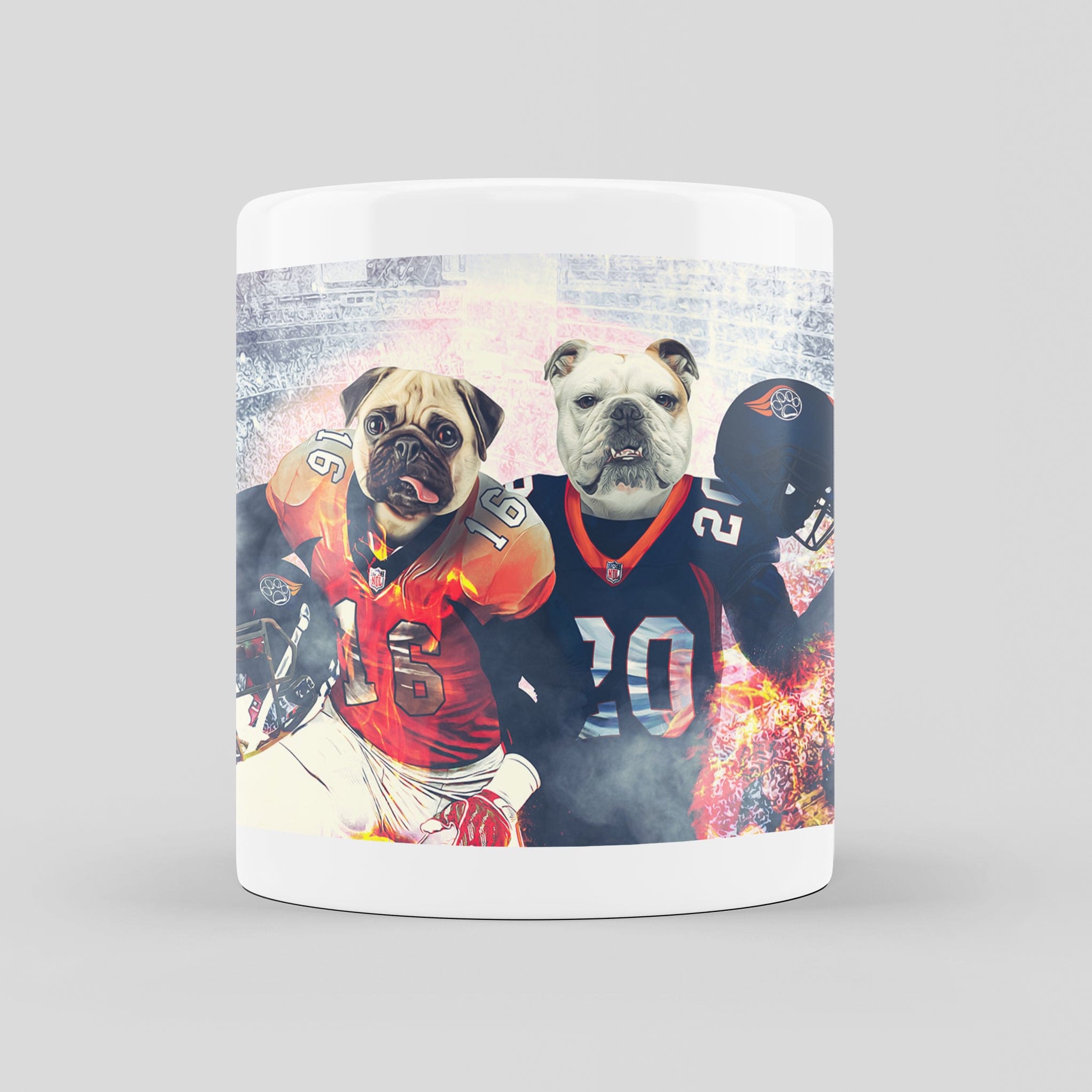 &#39;Denver Doggos&#39; Personalized 2 Pet Mug