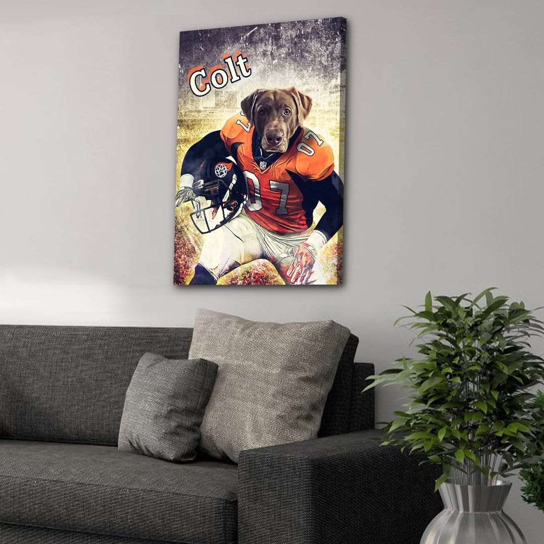 &#39;Denver Doggos&#39; Personalized Pet Canvas