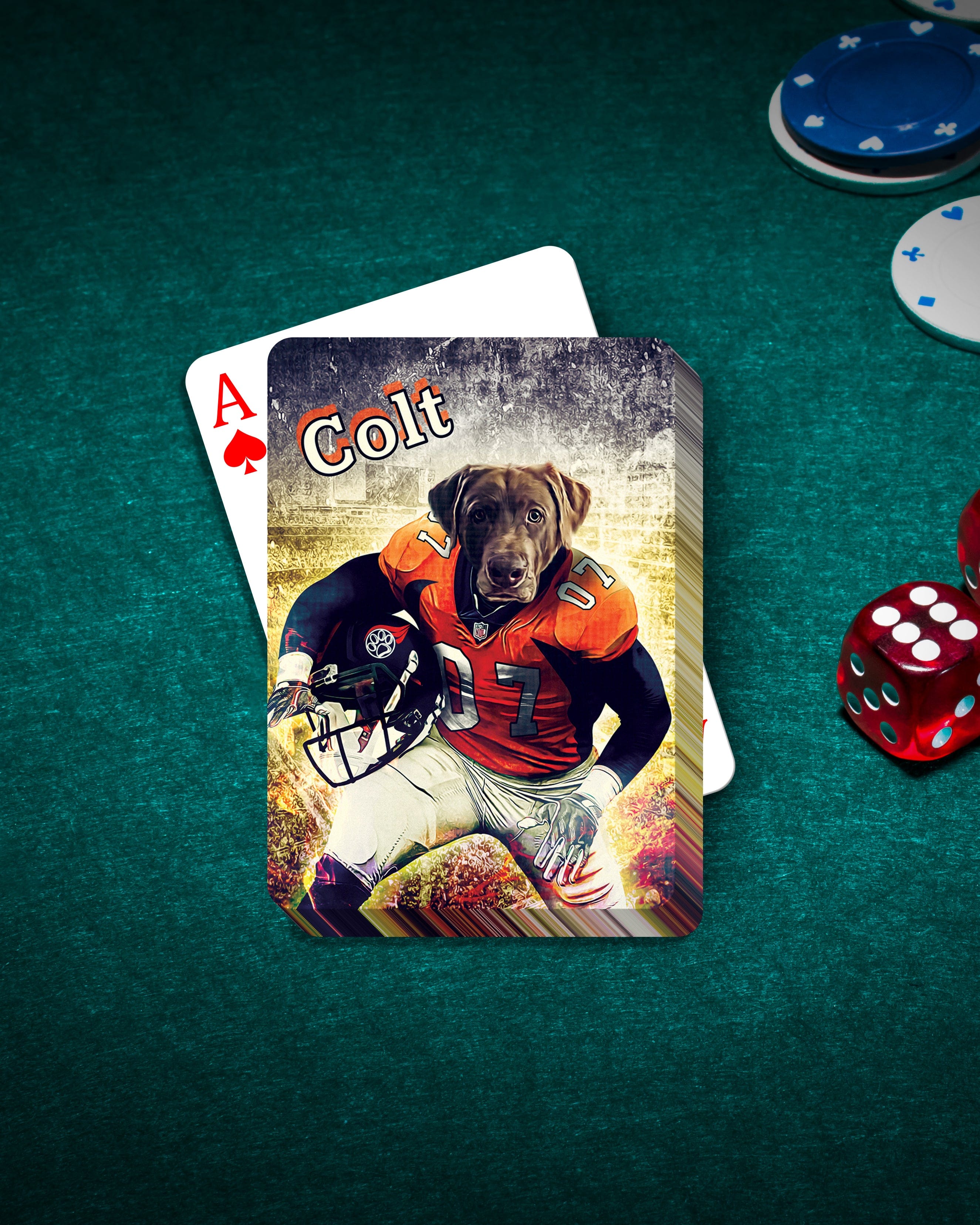 &#39;Denver Doggos&#39; Personalized Pet Playing Cards