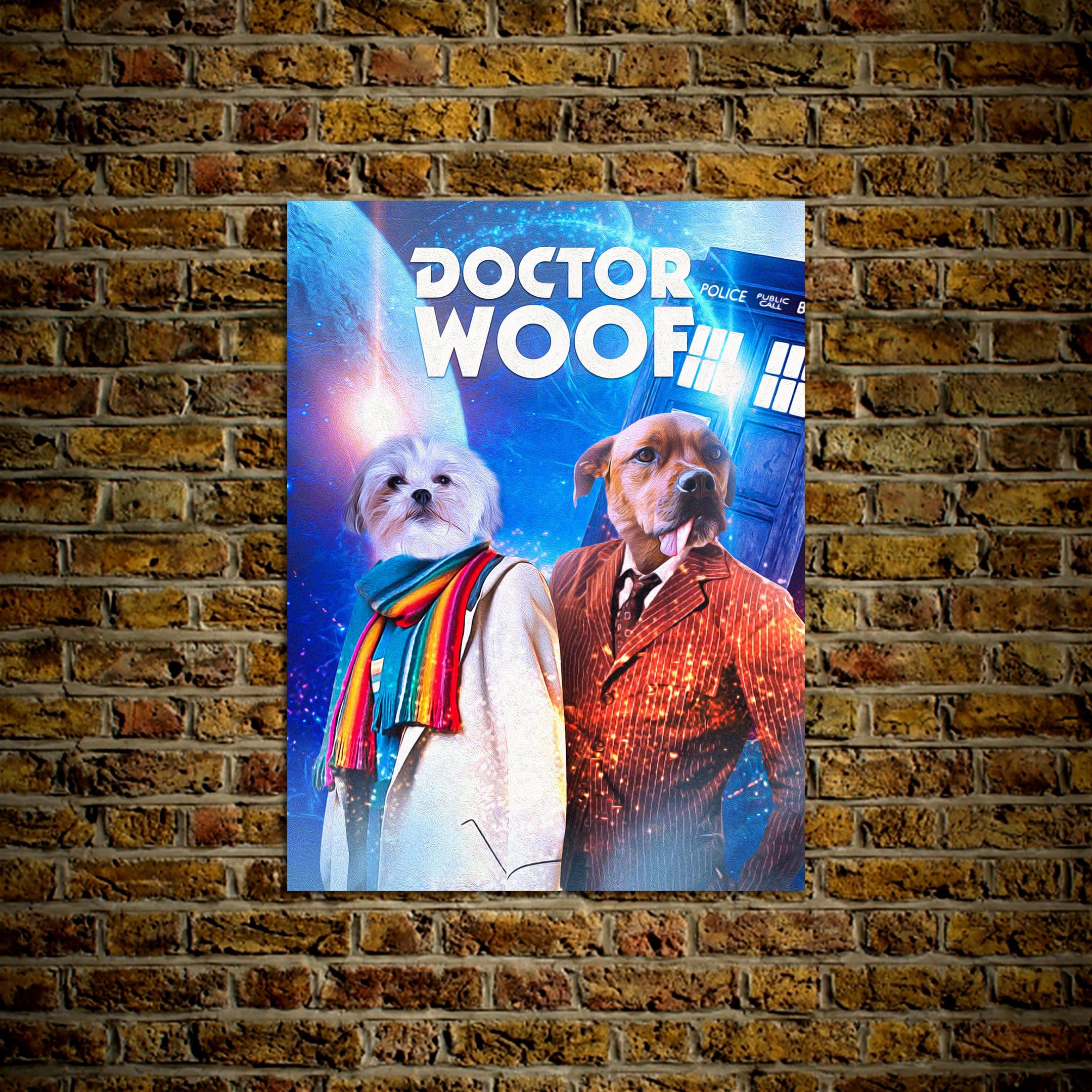 &#39;Dr. Woof&#39; Personalized 2 Pet Poster