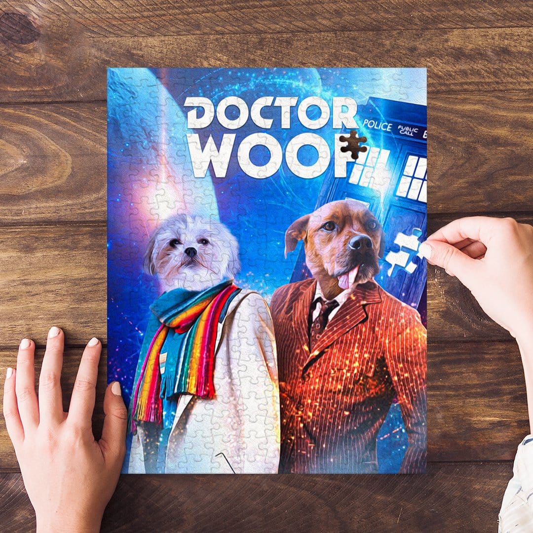 &#39;Dr. Woof&#39; Personalized 2 Pet Puzzle