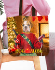 'Dog Alone' Personalized Tote Bag