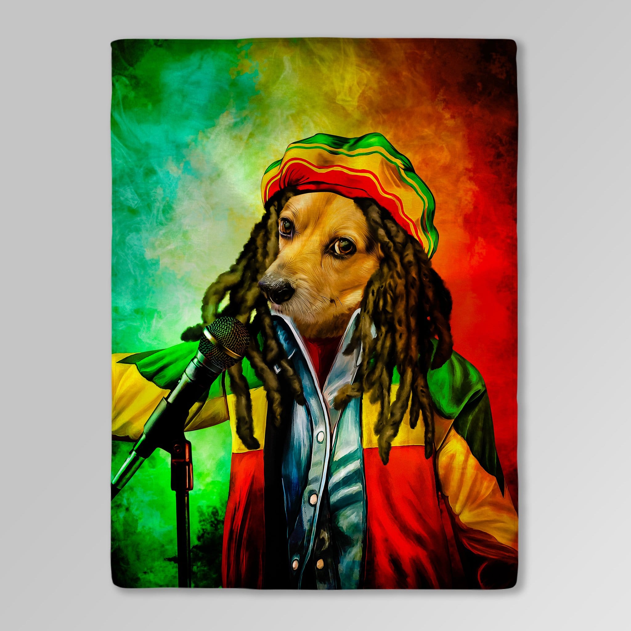 &#39;Dog Marley&#39; Personalized Pet Blanket