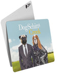 'DogSchitt's Creek' Naipes personalizados para 2 mascotas