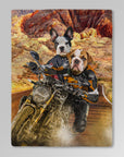 Manta personalizada para 2 mascotas 'Dogati Riders'