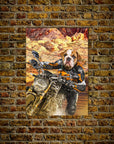 Póster Mascota personalizada 'Dogati Rider'