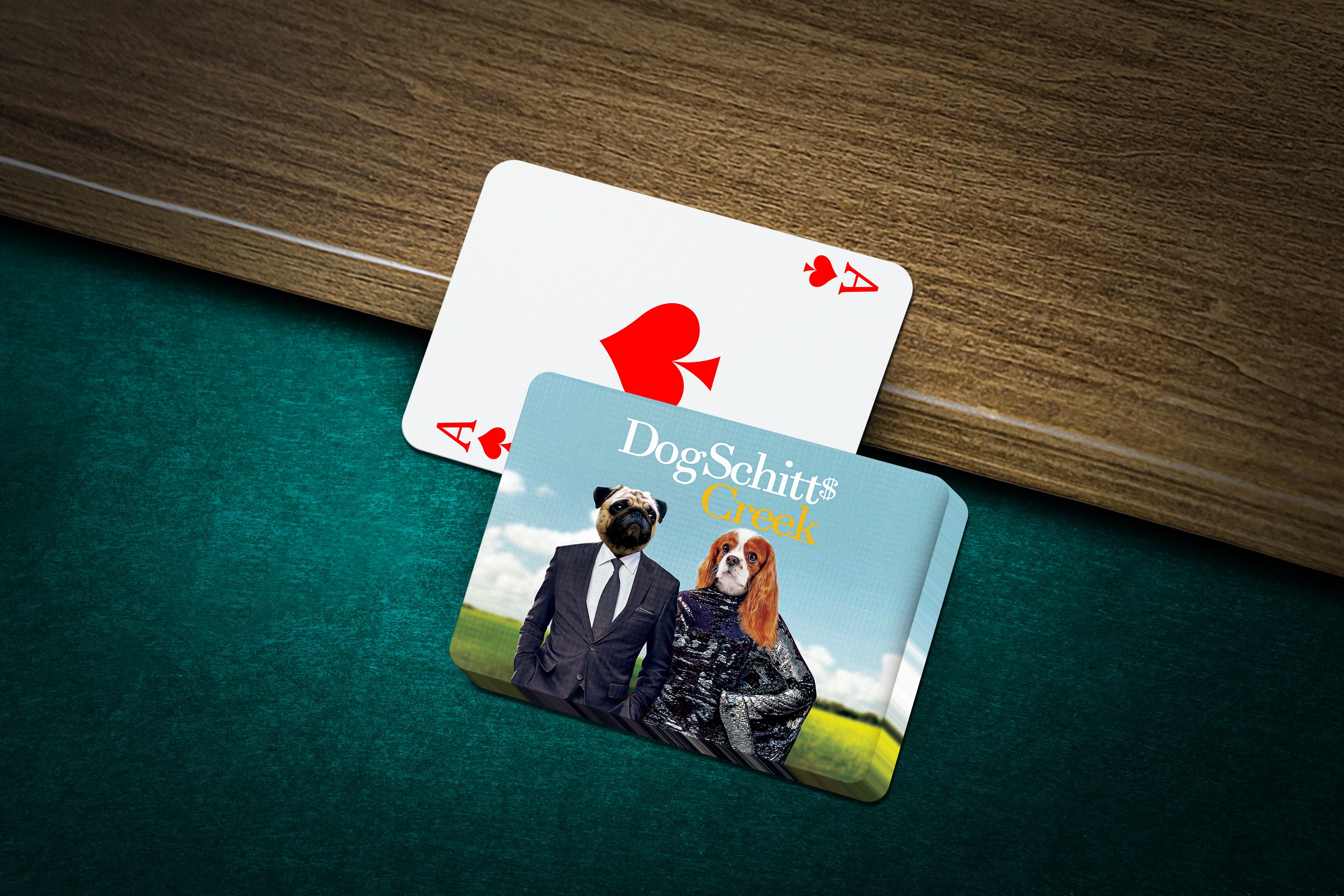 &#39;DogSchitt&#39;s Creek&#39; Personalized 2 Pet Playing Cards