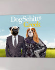 Lienzo personalizado para 2 mascotas 'DogSchitt's Creek'