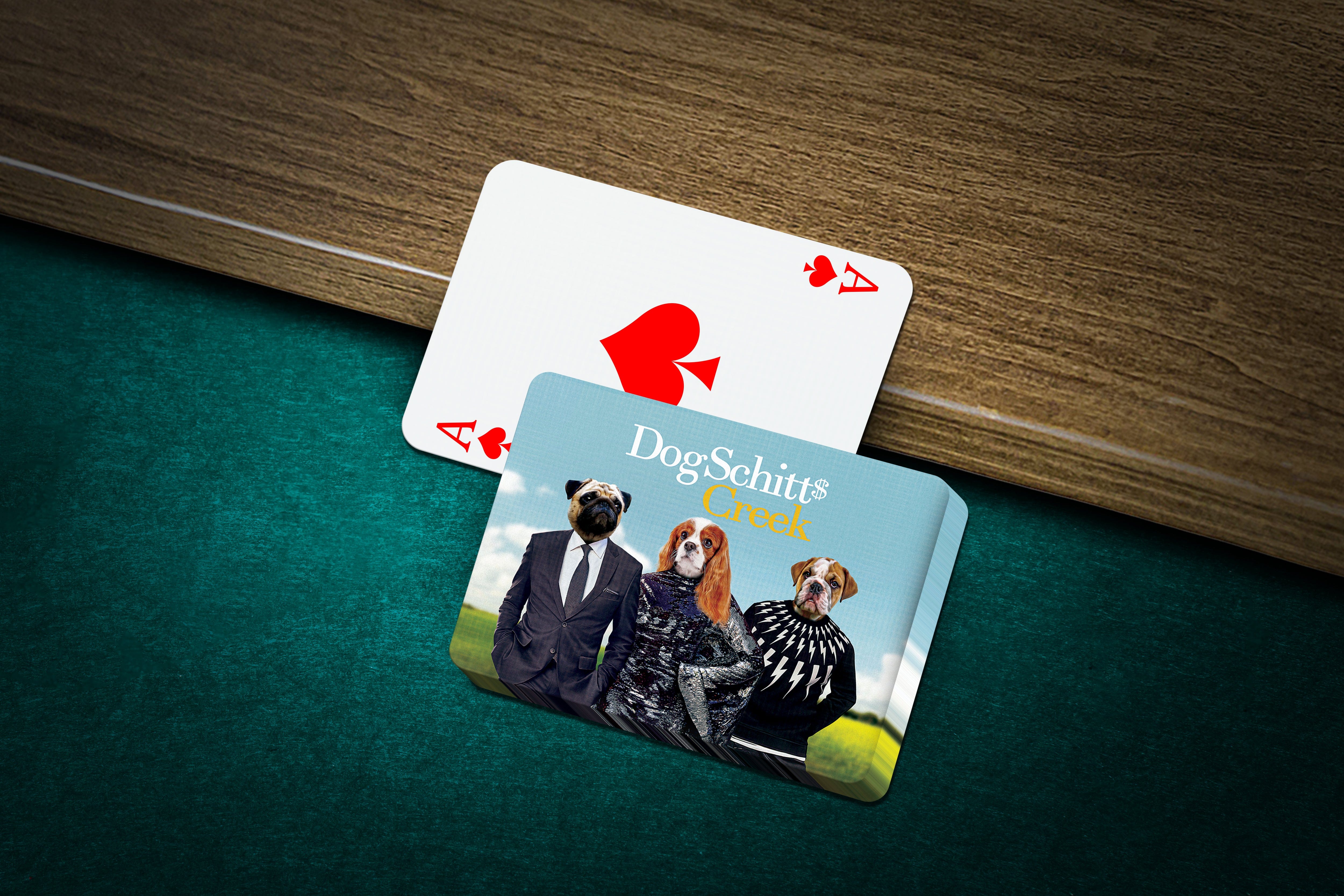 &#39;DogSchitt&#39;s Creek&#39; Personalized 3 Pet Playing Cards