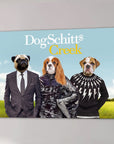 Lienzo personalizado para 3 mascotas 'DogSchitt's Creek'