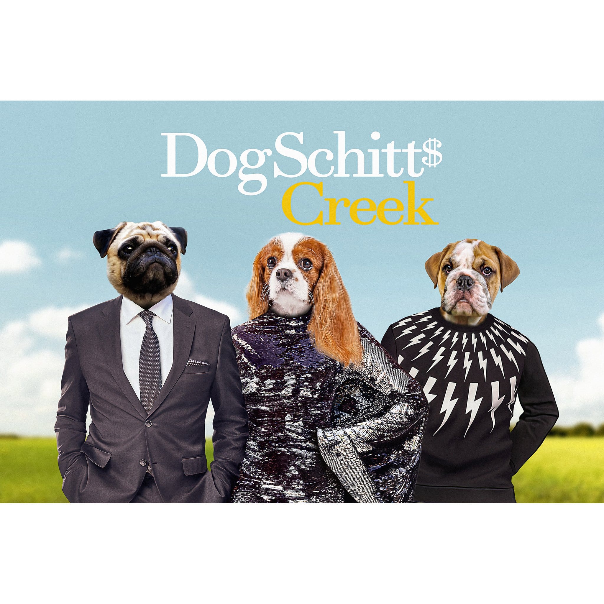 &#39;DogSchitt&#39;s Creek&#39; 3 Pet Digital Portrait