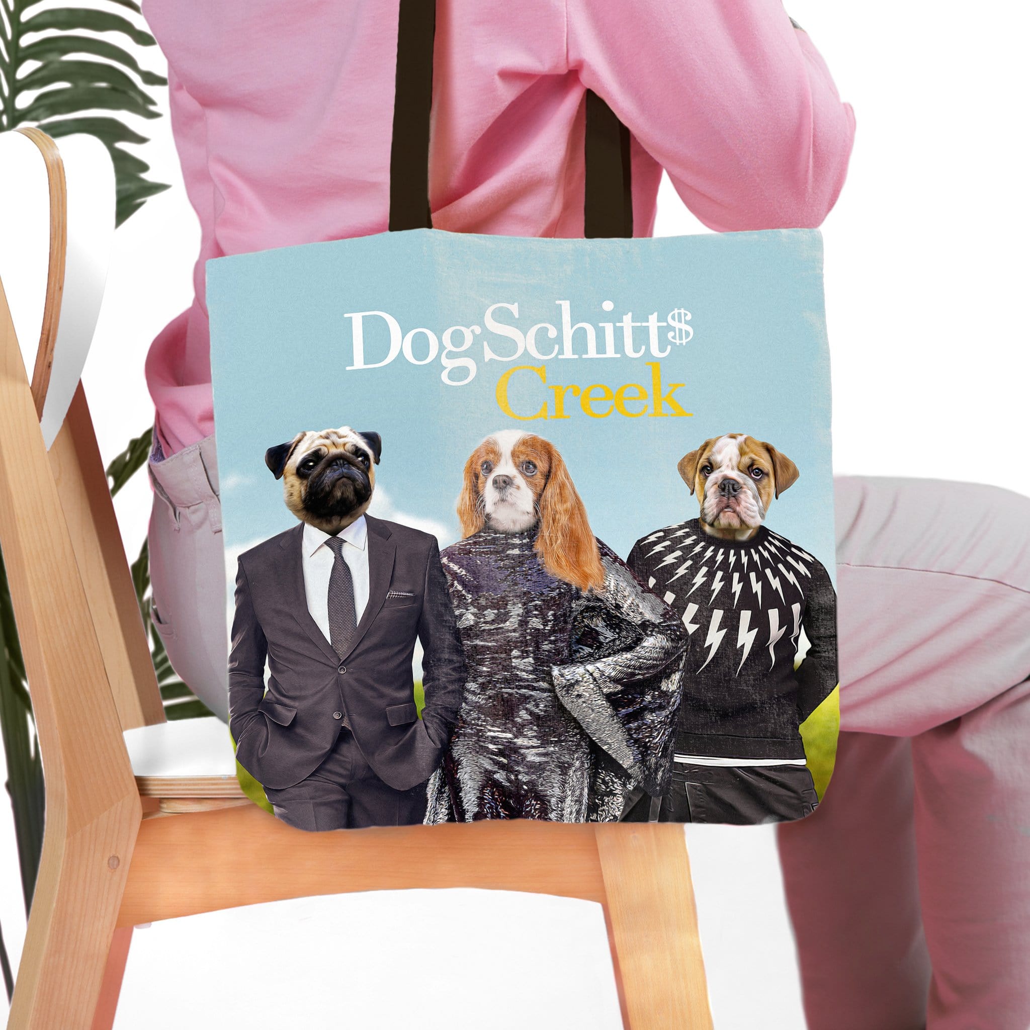 &#39;DogSchitt&#39;s Creek&#39; Personalized 3 Pet Tote Bag