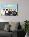 'DogSchitt's Creek' Personalized 4 Pet Canvas