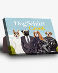 Lienzo personalizado para 4 mascotas 'DogSchitt's Creek'