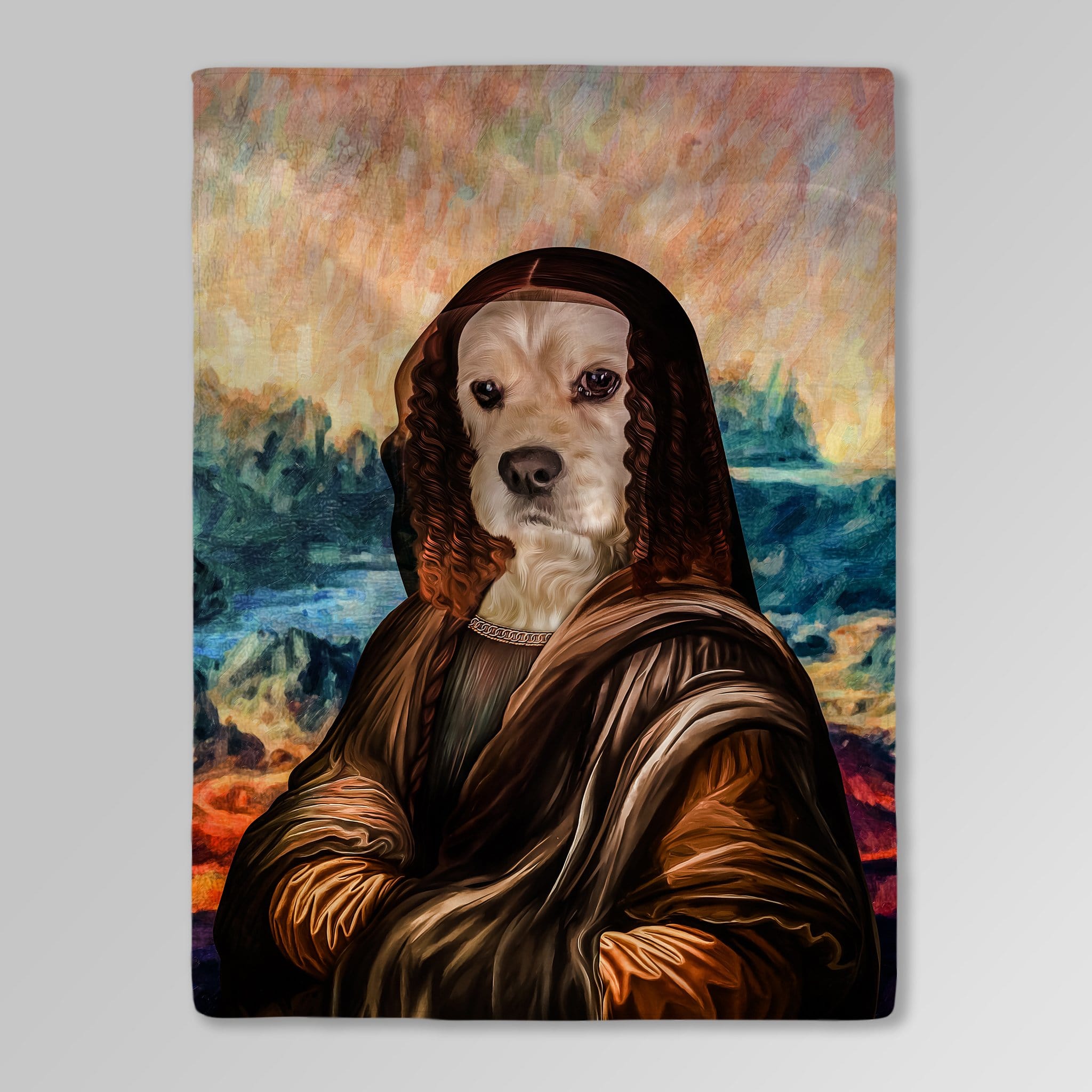 &#39;Dogga Lisa&#39; Personalized Pet Blanket