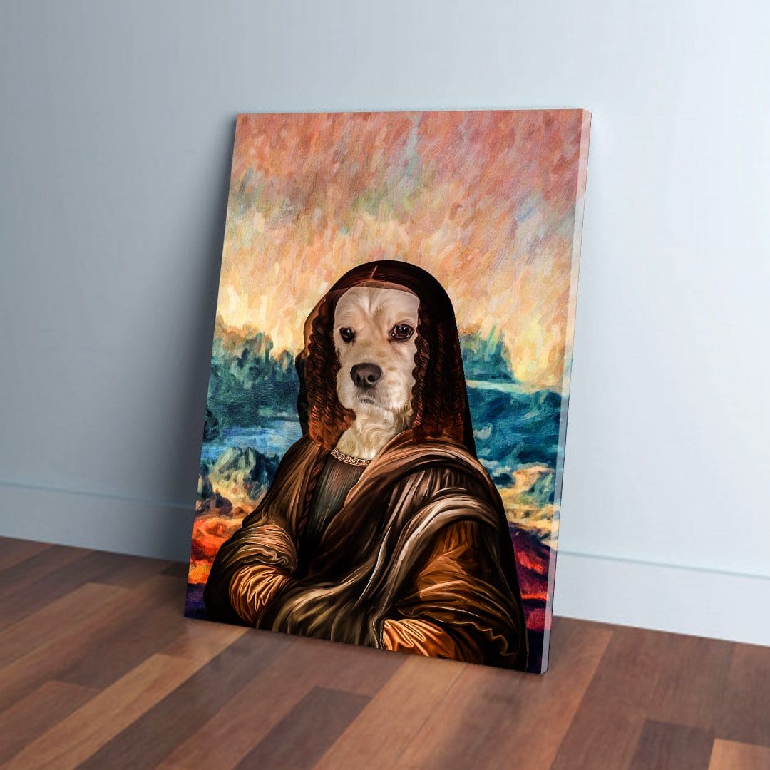 &#39;Dogga Lisa&#39; Personalized Pet Canvas