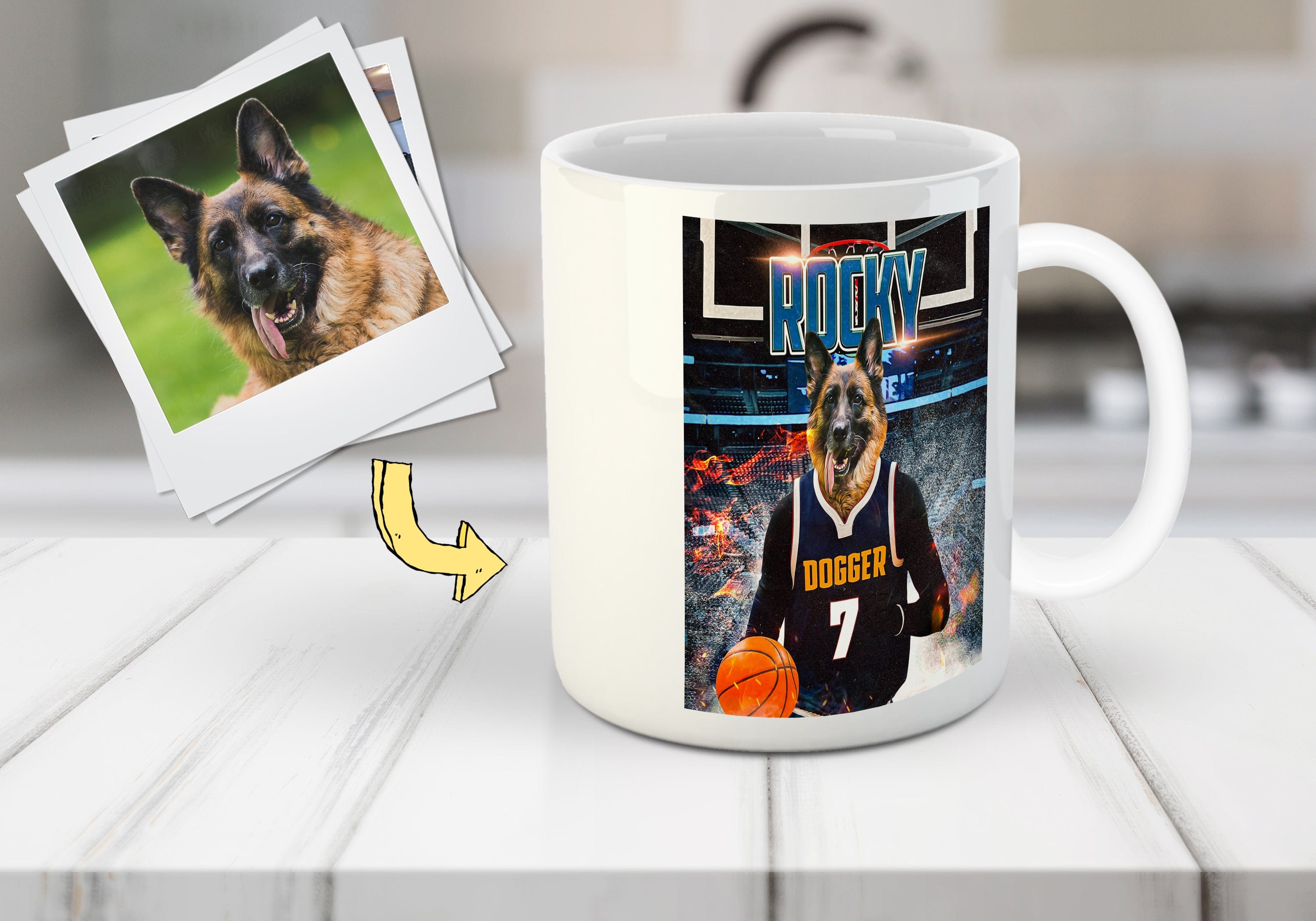 Taza personalizada para mascotas &#39;Dogger Nuggets&#39;
