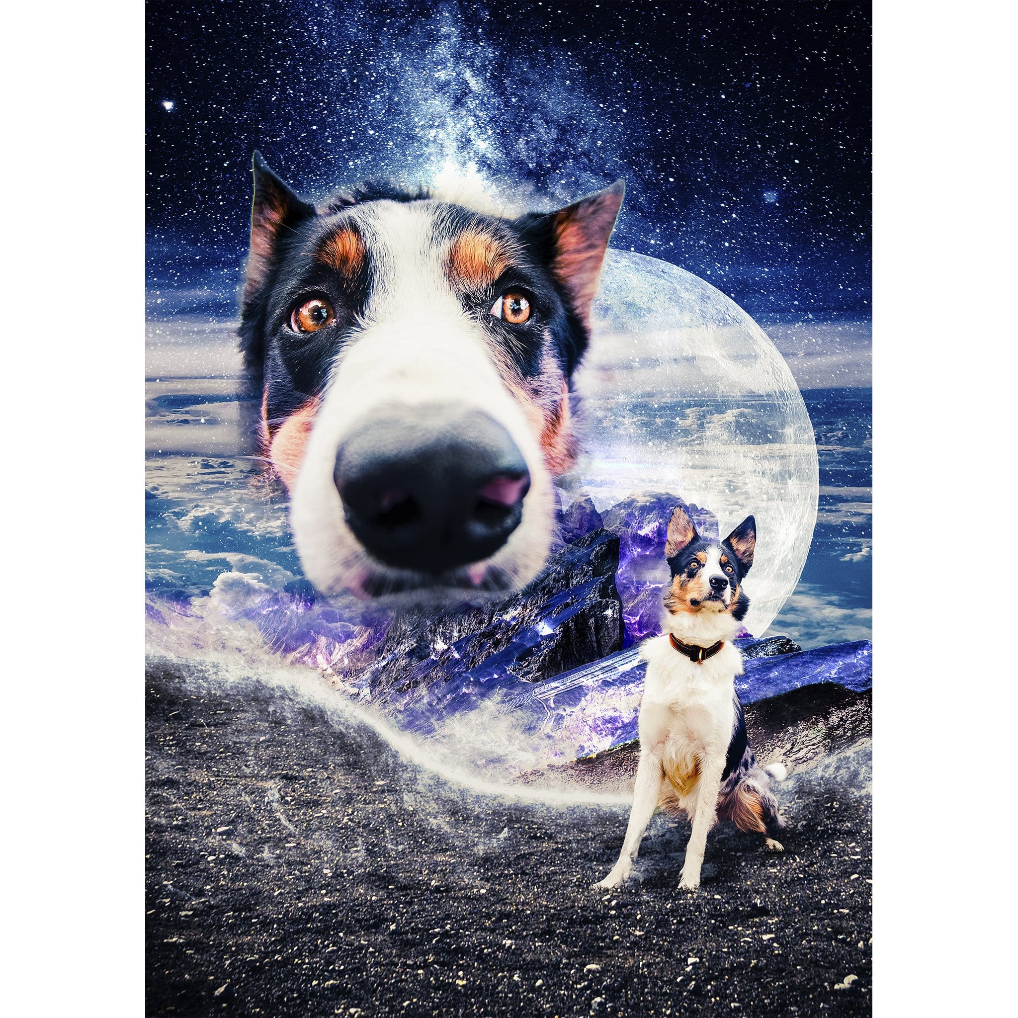 'Doggo In Space' Digital Portrait – doggovinci