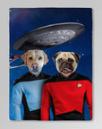 'Doggo-Trek' Manta personalizada para 2 mascotas 