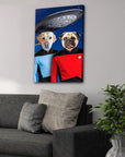 'Doggo-Trek' Personalized 2 Pet Canvas