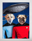 'Doggo-Trek' Personalized 2 Pet Poster