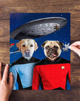 'Doggo-Trek' Personalized 2 Pet Puzzle