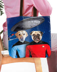 'Doggo-Trek' Personalized 2 Pet Tote Bag