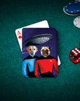 'Doggo-Trek' Personalized 2 Pet Playing Cards