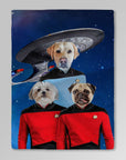 'Doggo-Trek' Manta personalizada para 3 mascotas 