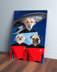 'Doggo-Trek' Personalized 3 Pet Canvas