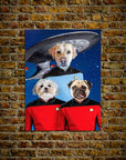 'Doggo-Trek' Personalized 3 Pet Poster