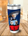 Vaso personalizado para 3 mascotas 'Doggo-Trek'