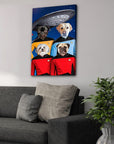 'Doggo-Trek' Personalized 4 Pet Canvas