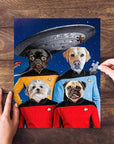 'Doggo-Trek' Personalized 4 Pet Puzzle