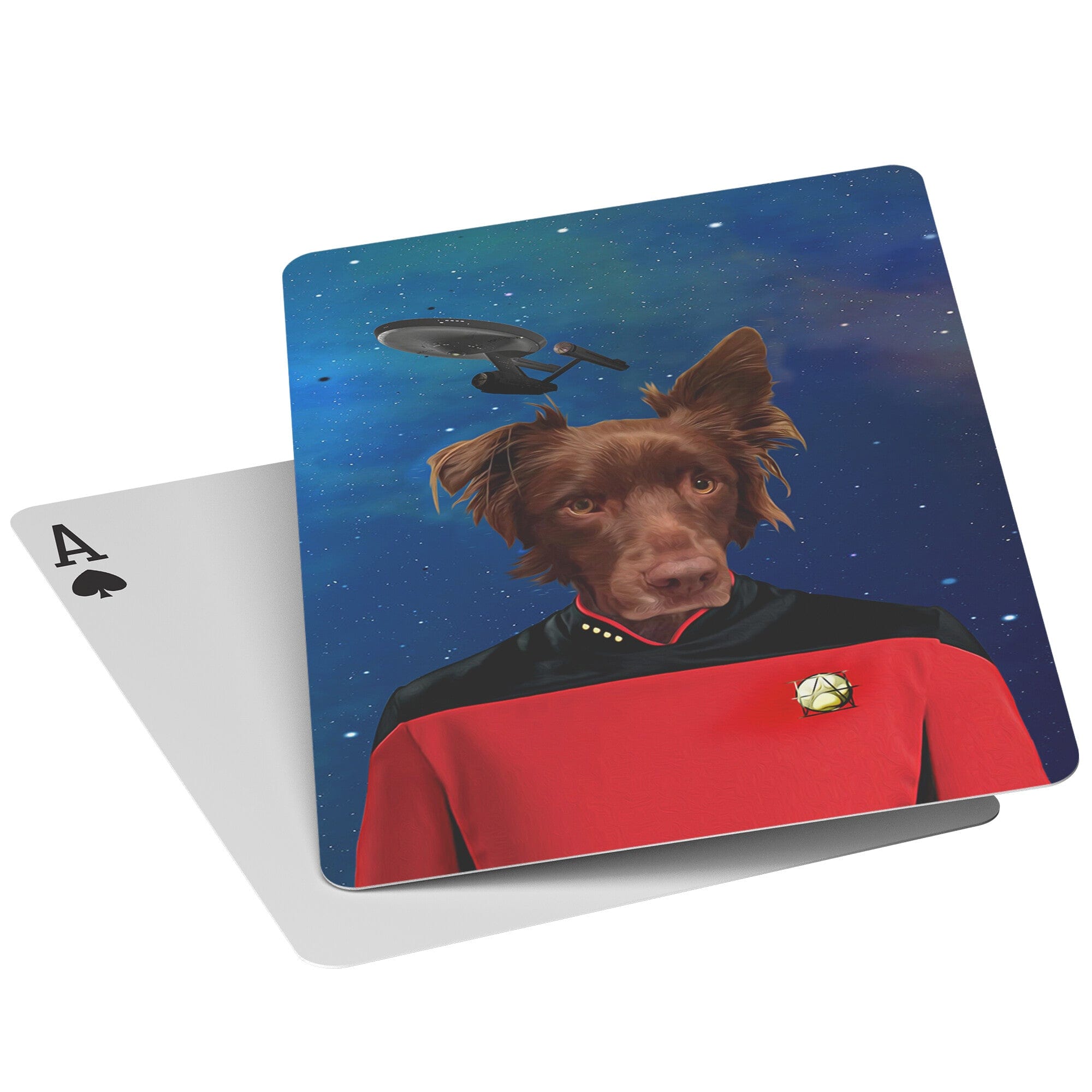 &#39;Doggo-Trek&#39; Personalized Pet Playing Cards
