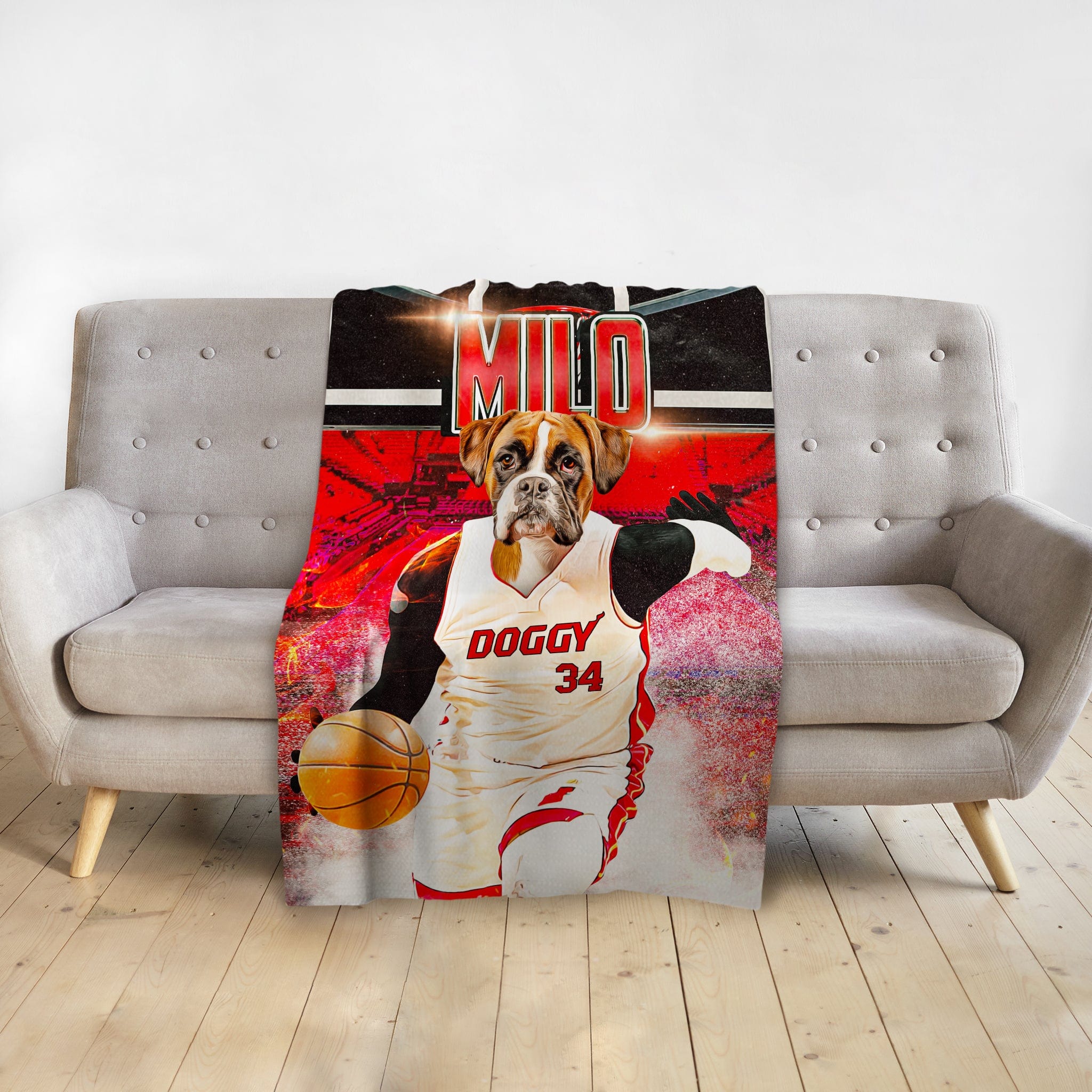 &#39;Doggo Heat&#39; Personalized Pet Blanket