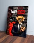 'Doggo Heist' Personalized 2 Pet Canvas