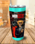 Vaso personalizado para 2 mascotas 'Doggo Heist'