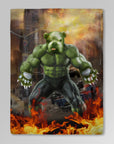 'Doggo Hulk' Personalized Pet Blanket
