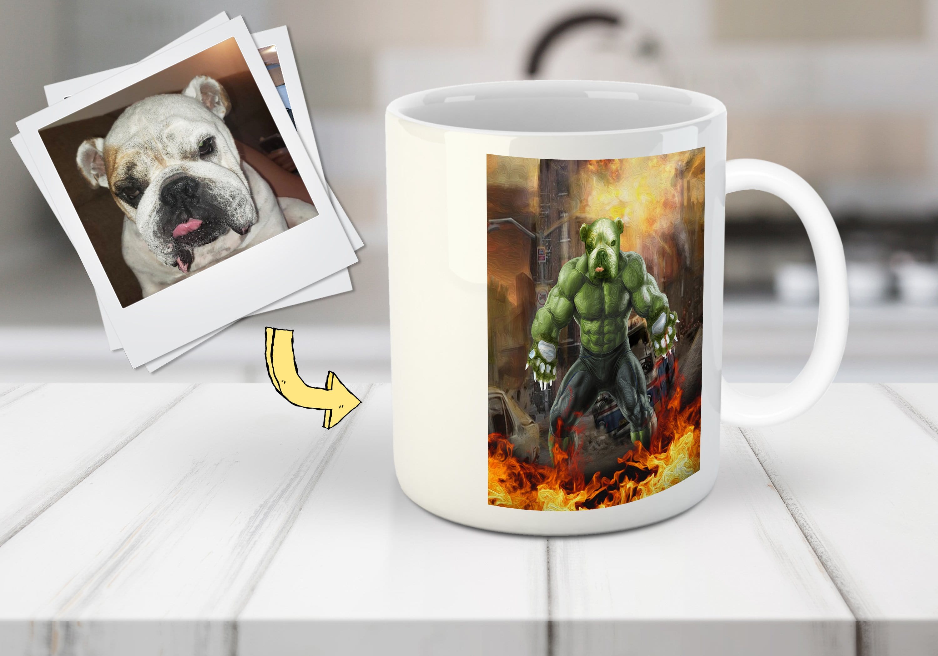 &#39;Doggo Hulk&#39; Personalized Mug
