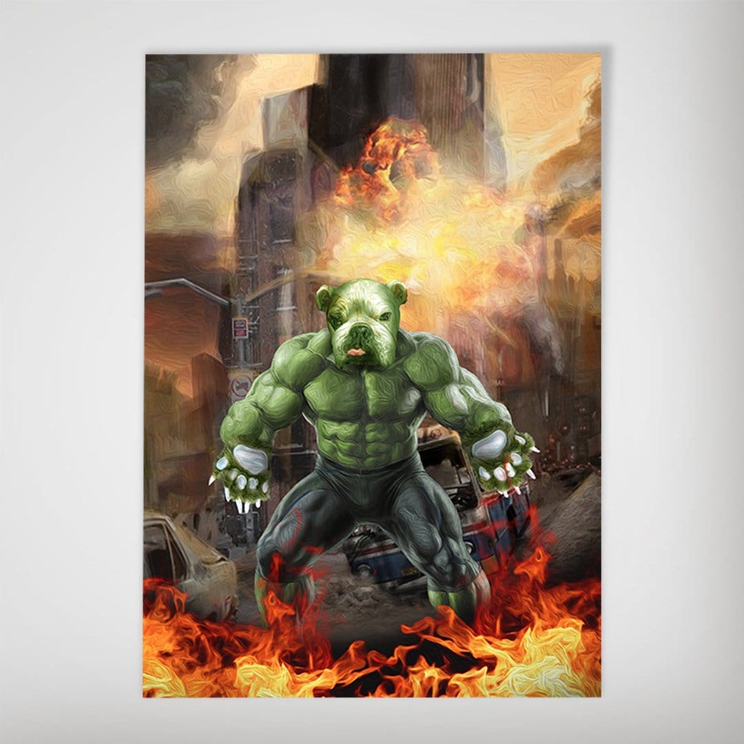 &#39;Doggo Hulk&#39; Personalized Dog Poster