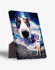 Lienzo personalizado para mascotas 'Doggo in Space'