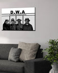 'D.W.A. (Doggo's With Attitude)' Personalized 4 Pet Canvas