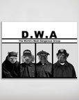 'D.W.A. (Doggo's With Attitude)' Personalized 4 Pet Poster