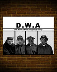 'D.W.A. (Doggo's With Attitude)' Personalized 4 Pet Poster