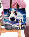 Bolsa de tela personalizada para 2 mascotas 'Doggo in Space'
