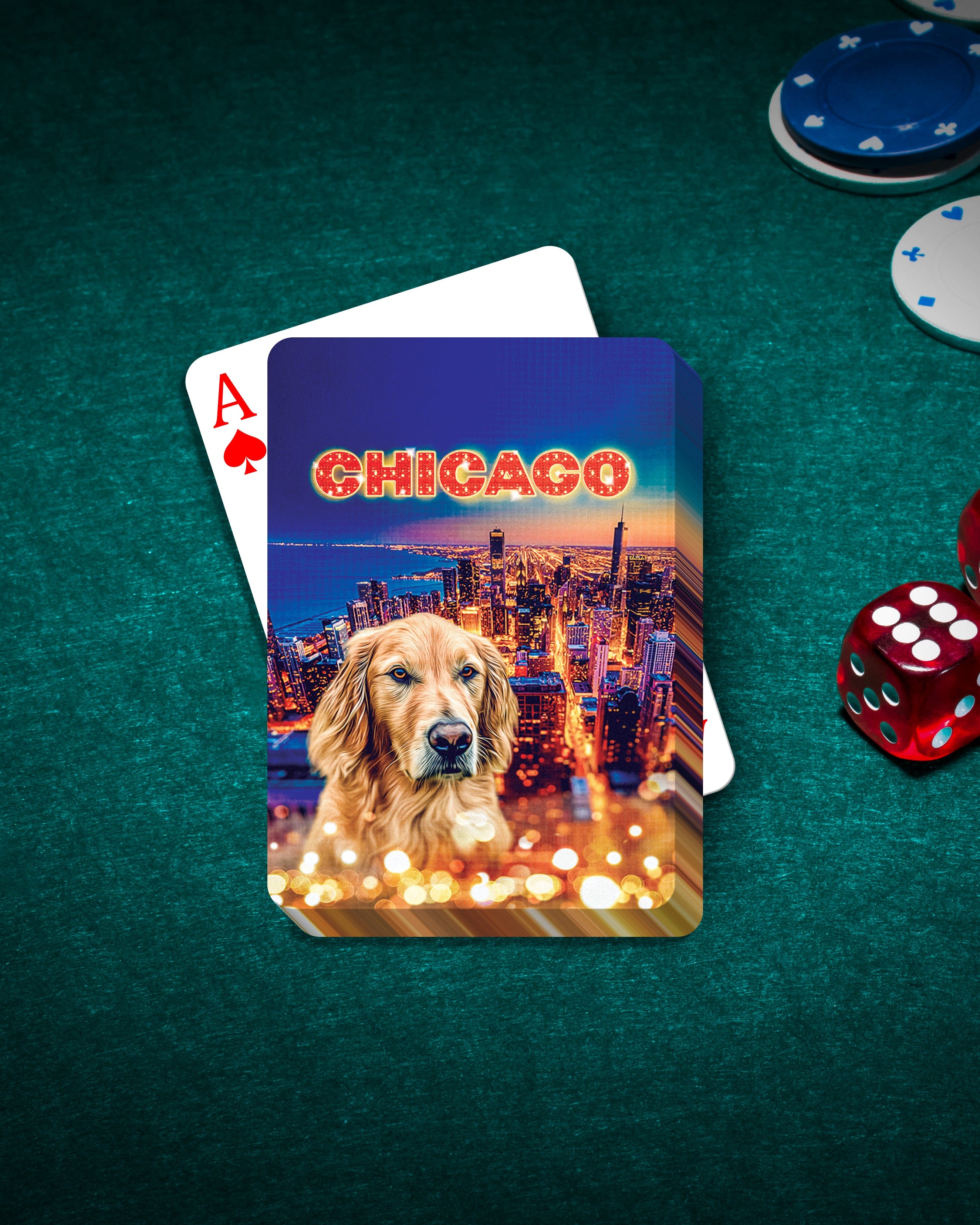 &#39;Doggos of Chicago&#39; Personalized Pet Playing Cards